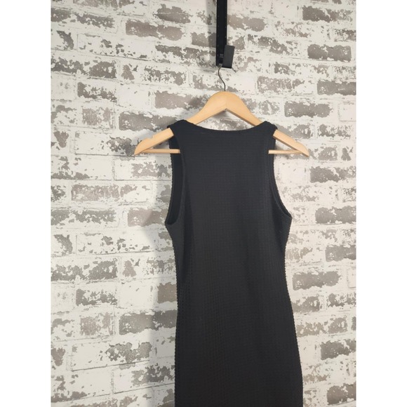 ASTR The Label Dress Size XS Black Plunge V-Neck Bodycon Pique Club Wear - Picture 8 of 15